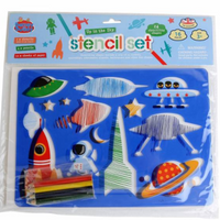 Stencil Double Pack with pencils – Up in the Sky