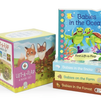 Animal Babies: 4 Pack Lift-a-Flap Gift Set