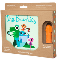 The Brushies - Baby and Toddler Toothbrush and Storybook - Momo The Monkey