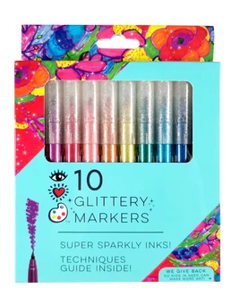 10 Glittery Markers