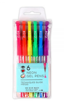 iHeart Art 6 Neon Gel Pens