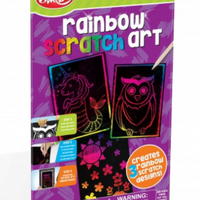 Rainbow Scratch Art
