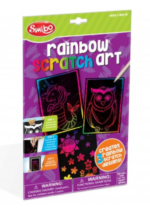 Rainbow Scratch Art