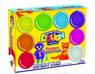 Dough 8 Piece 2 Oz Tubs Rainbow Starter Pack
