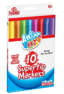 Washable Supertip Markers - 10 Count