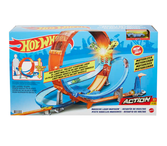 Hot Wheels Massive Loop Mayhem Track Set