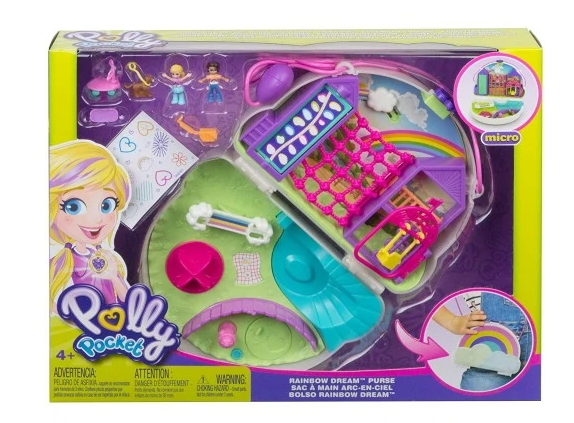 Mattel Polly Pocket Tiny Power Rainbow Dream Purse