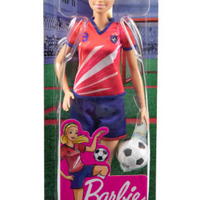 Barbie Soccer Doll, Blonde, #9 Uniform, Soccer Ball, Cleats, Socks,