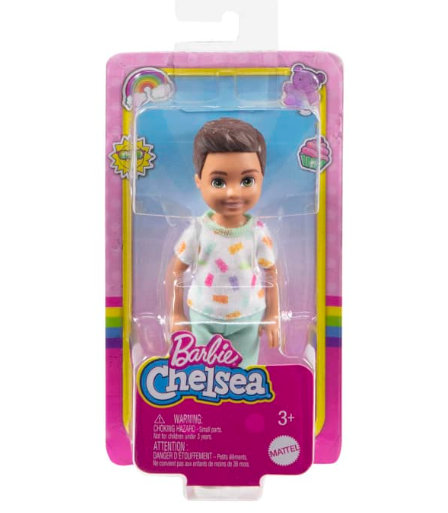 Barbie Chelsea Boy Doll In Colorful T-Shirt