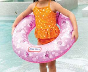 27 In. Pink Pool Tube