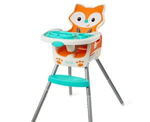 GROW-WITH-ME 4-IN-1 CONVERTIBLE HIGH CHAIR - FOX