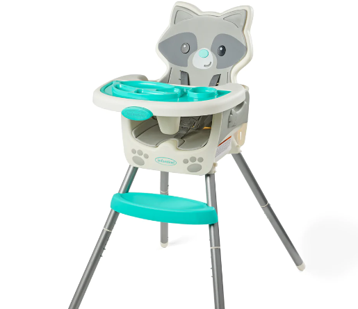 GROW-WITH-ME 4-IN-1 CONVERTIBLE HIGH CHAIR - RACCOON