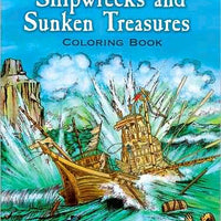 Shipwrecks and Sunken Treasures Coloring Book