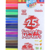 Washable Supertip Color Markers - 25 Pk