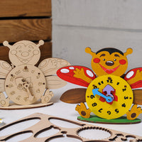 3D-puzzle coloring Clocks