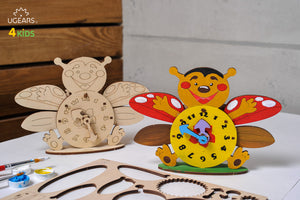 3D-puzzle coloring Clocks