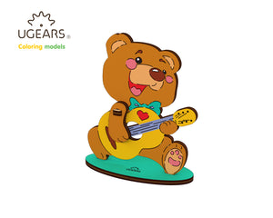 3D-puzzle coloring  Bear-cub