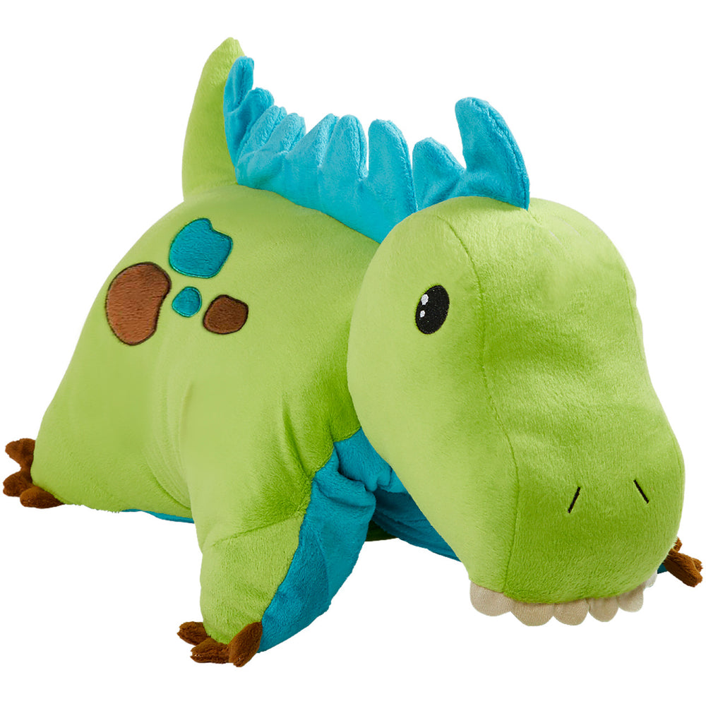 GREEN DINOSAUR PILLOW PET