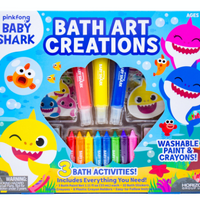 Baby Shark Bath Art Creations