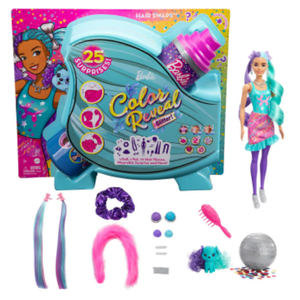 Barbie® Color Reveal™ Glitter! Hair Swaps™ Doll