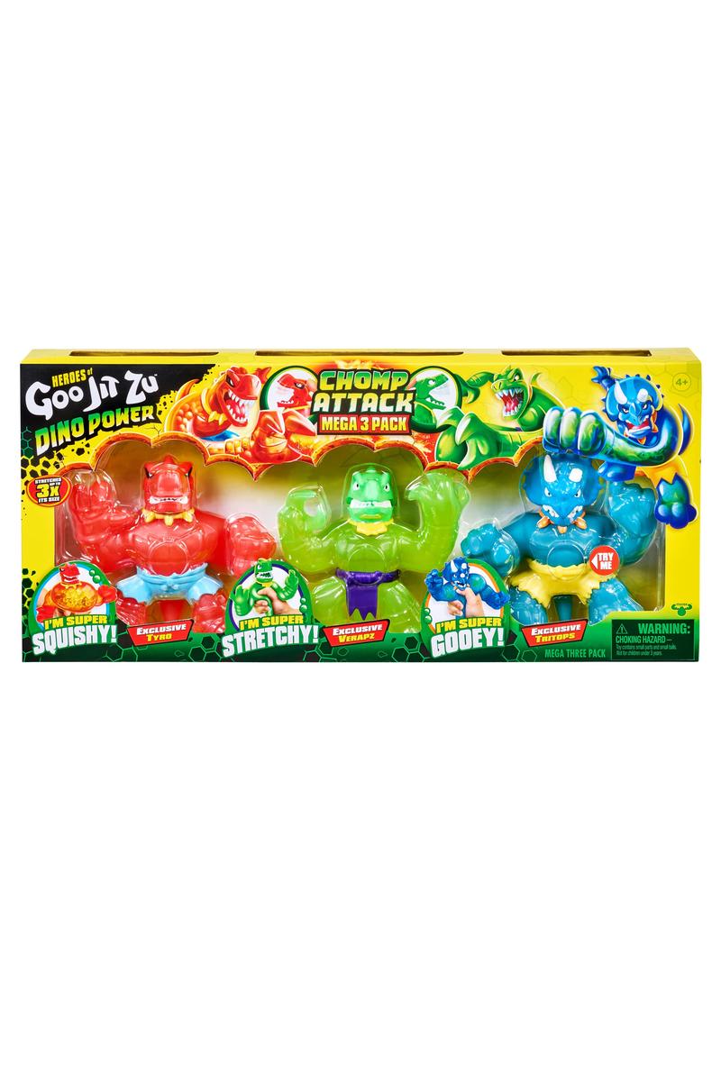 Heroes of Goo Jit Zu Dino Power Chomp Attack Mega 3 Pack