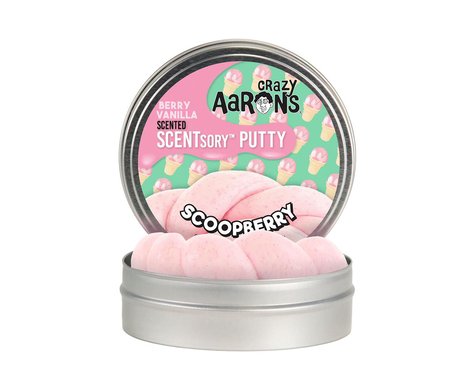 Crazy Aaron's Thinking Putty - Strawberry Vanilla - SCENTSory Scoopberry