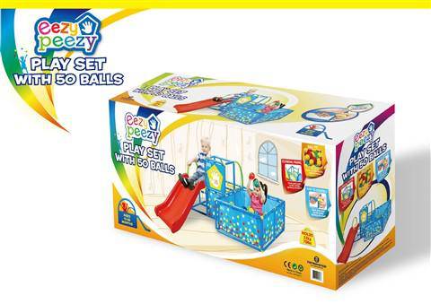 Eezy Peezy Play Gym with 50 Balls & Slide