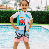 Neoprene Swimming Vest Blue
