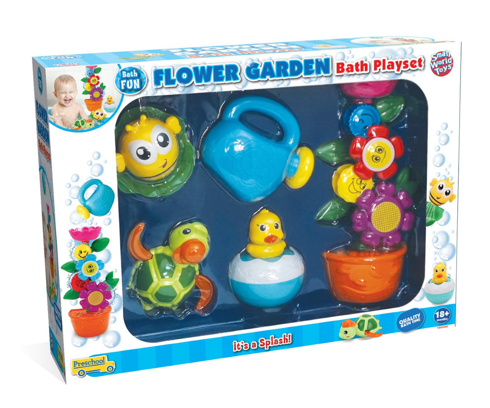 Flower Garden Bath Playset
