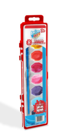 Washable Watercolors - 8 Count